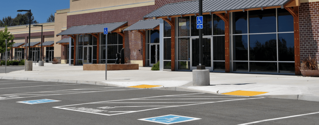ADA Compliance Elk Grove 2 ada upgrades parking lot signage striping handicap pic 2