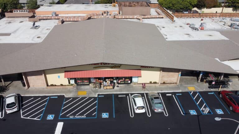 Parking lot paving and striping in Northern California, California. ADA-compliant parking lot services by We Love Paving in Northern California.