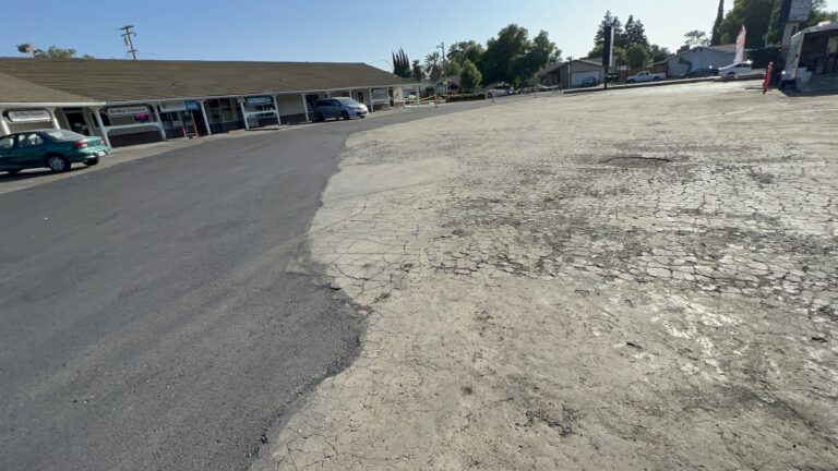 Parking lot paving and striping in Richmond, California. ADA-compliant parking lot services by We Love Paving in Richmond.