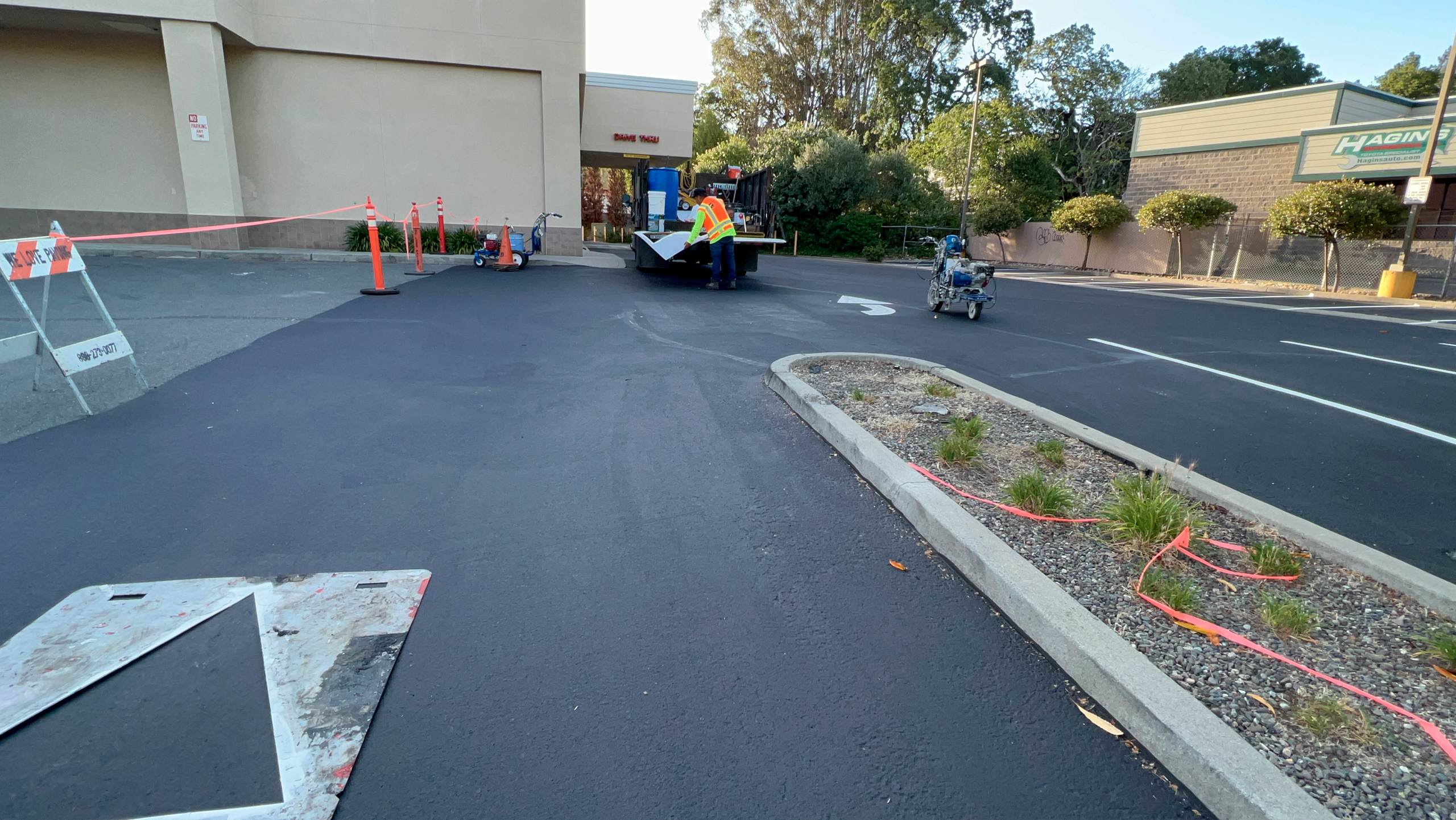 Asphalt Paving 2 store parking lot paving striping