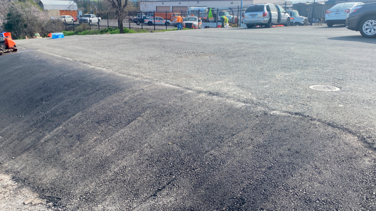 Parking lot paving and striping in Palo Alto, California. ADA-compliant parking lot services by We Love Paving in Palo Alto.