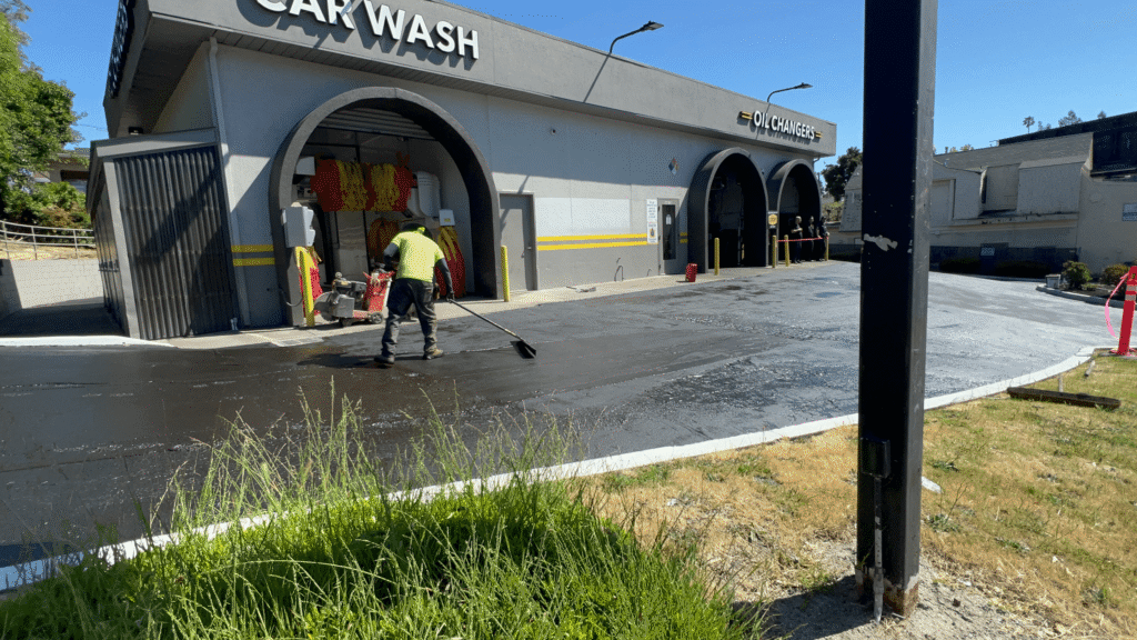 Sealcoating 4 We Love Paving services in Cupertino. Professional paving contractor serving Cupertino and Stanford areas.