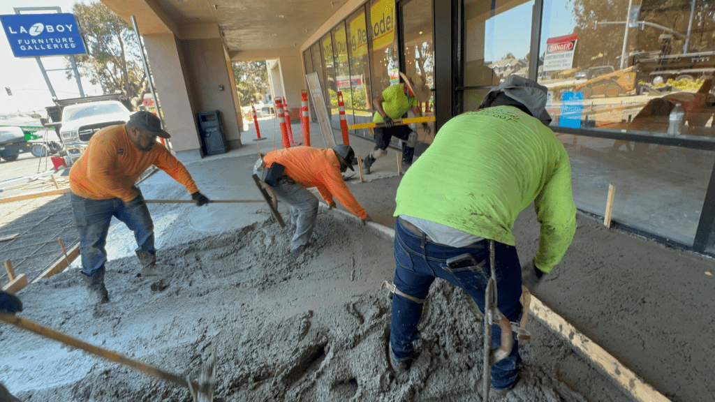 Concrete Contractors 3 concrete work at LAZBOY 3