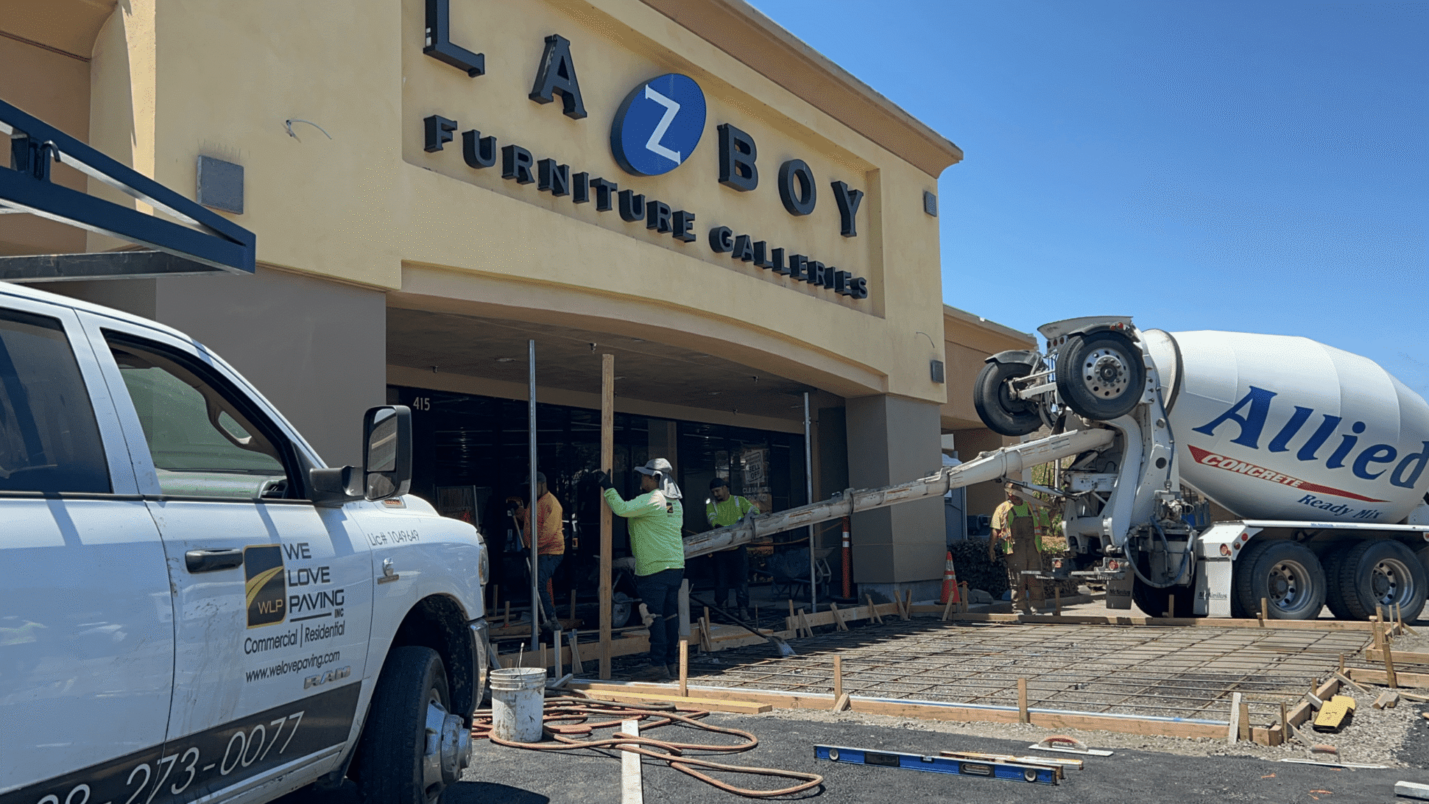 Asphalt & Concrete Work at LAZBOY Furniture <br>San Francisco, CA