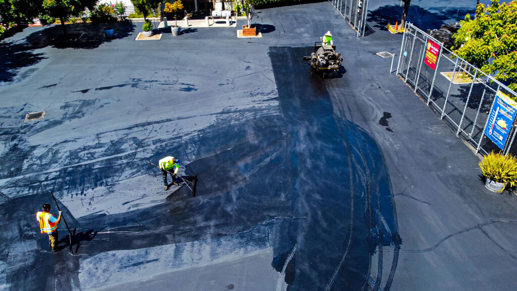 Sealcoating 4 We Love Paving services in Santa Clara. Professional paving contractor serving Santa Clara and Stanford areas.