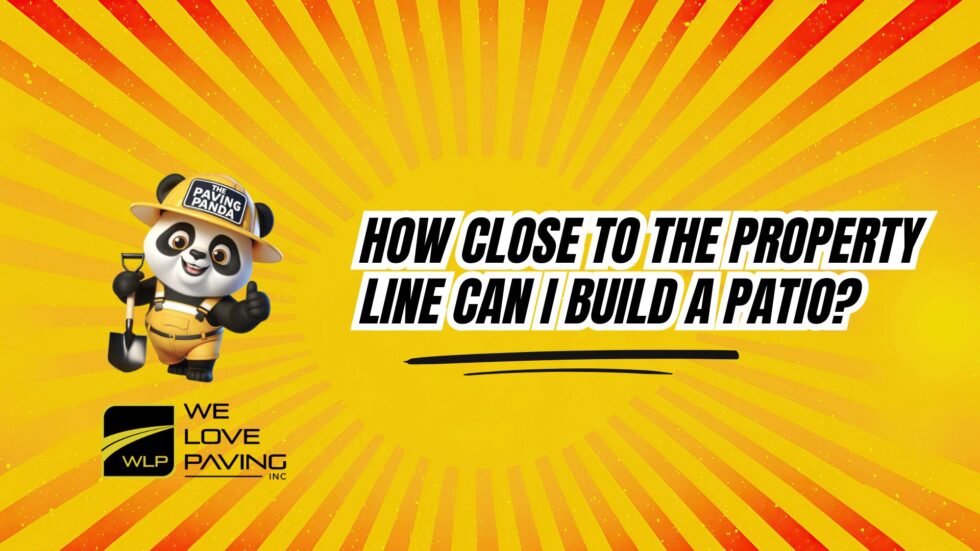 How Close to the Property Line Can I Build a Patio? - WE LOVE PAVING