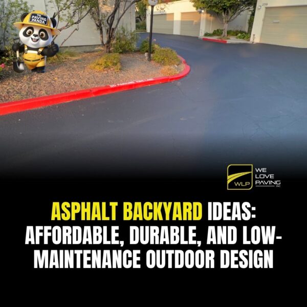 Asphalt Backyard Ideas: Affordable, Durable, and Low Maintenance Outdoor Design 1 Quality paving materials used in Sunnyvale projects. Premium asphalt and concrete by We Love Paving in Sunnyvale, California.