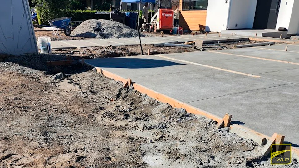 Concrete Contractors 2 Concrete pavement under construction site