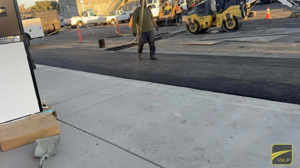 Quick Service Restaurant Pavement Repair Services 2 Construction site with machinery and workers. Project by We Love Paving in Northern California, CA.