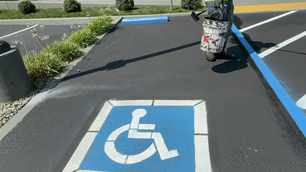 Handicapped Parking Spaces St. Helena service area WLP