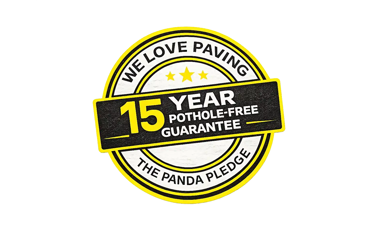 15 year warranty seal