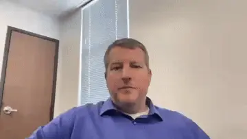 Home 3 Person in blue shirt, indoor setting. Project by We Love Paving in Northern California, CA.