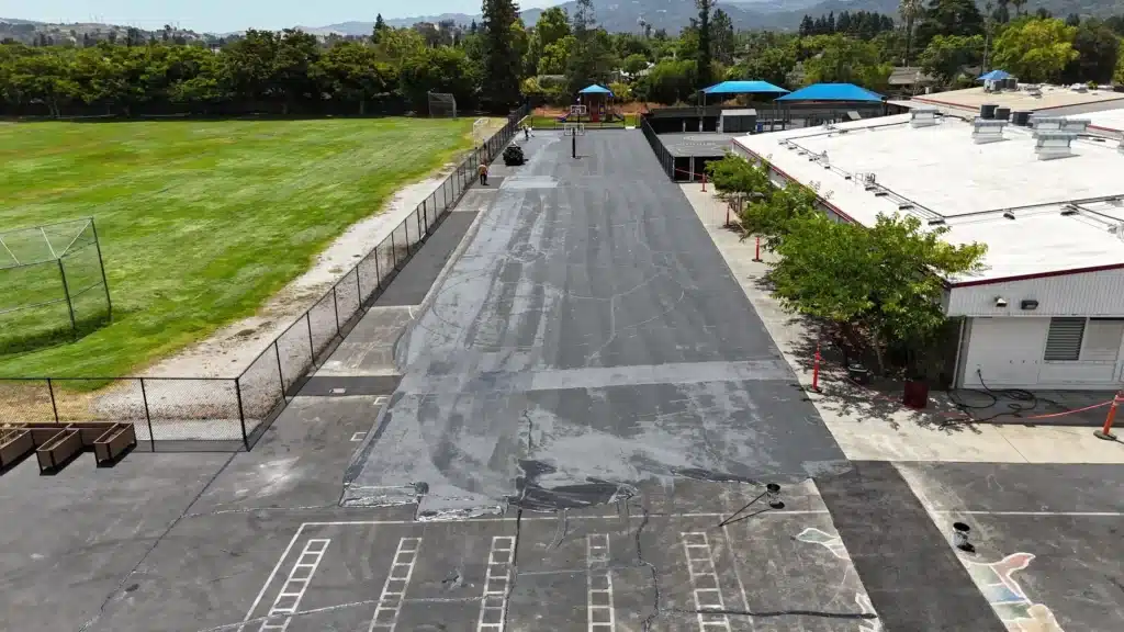 University Campus Paving 2 maintenance-pavement-school-aerial-view in San Francisco