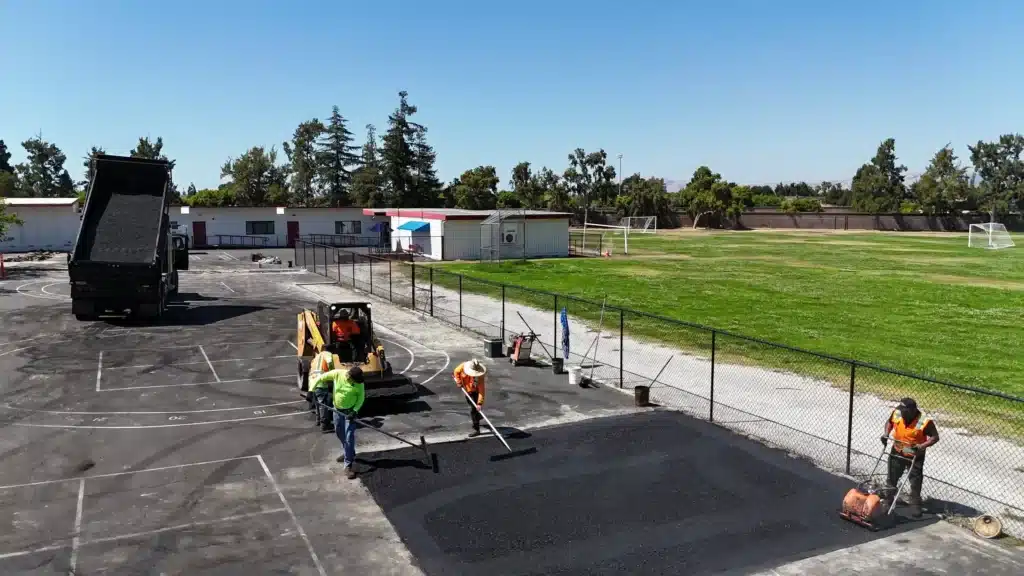 University Campus Paving 3 paving-school-yard-machinery in San Francisco