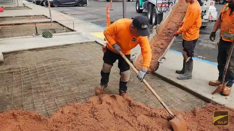 spreading-red-concrete-base